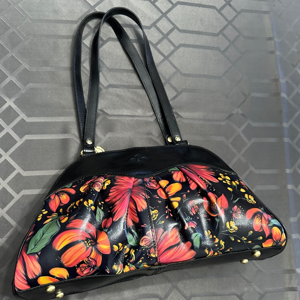 Patricia Nash Macellara Oval Satchel Tropical Escape shoulder bag